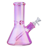 (WATER PIPE) 8" SEE THROUGH COLOR 7mm THICK - PINK