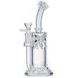 (WATER PIPE) 9" CLEAR HIGH-END "PHANTOM DRIFT"