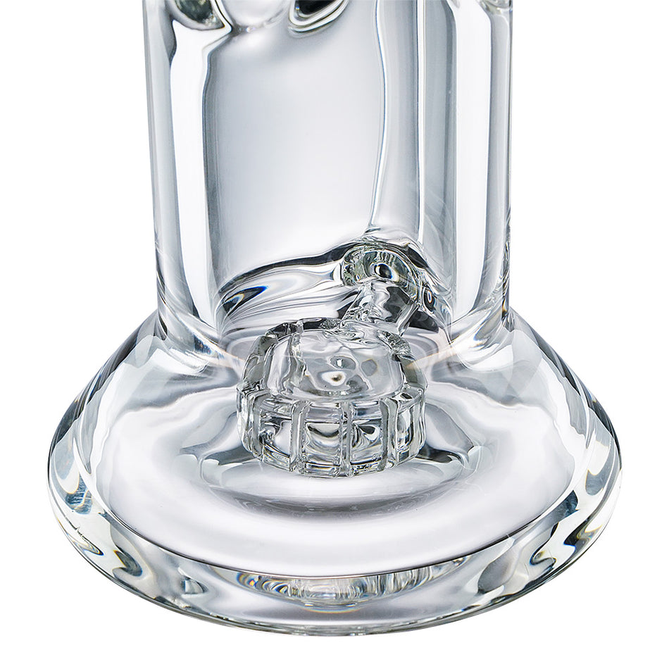 (WATER PIPE) 9" CLEAR HIGH-END "PHANTOM DRIFT"