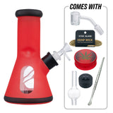 (WATER PIPE) 8" KTOO BEAKER SET FTZ079 - RED