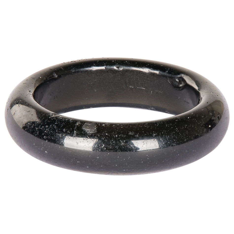 (RING) BLACK OBSIDIAN RINGS 36CT - ASSORTED