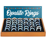 (RING) OPALITE RINGS 36CT - ASSORTED