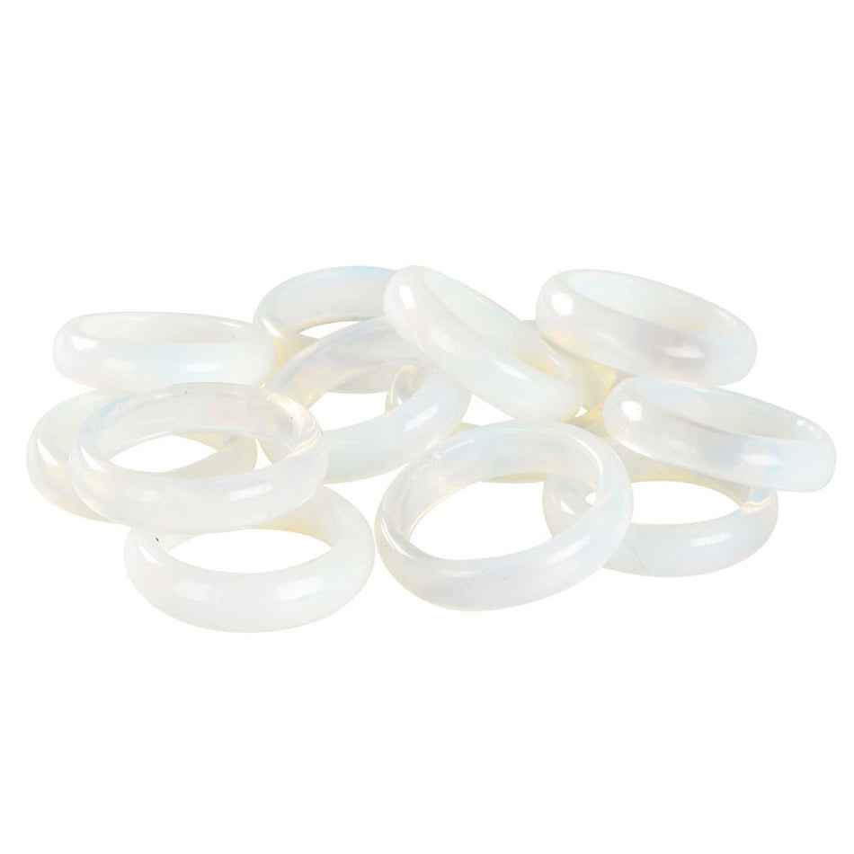 (RING) OPALITE RINGS 36CT - ASSORTED