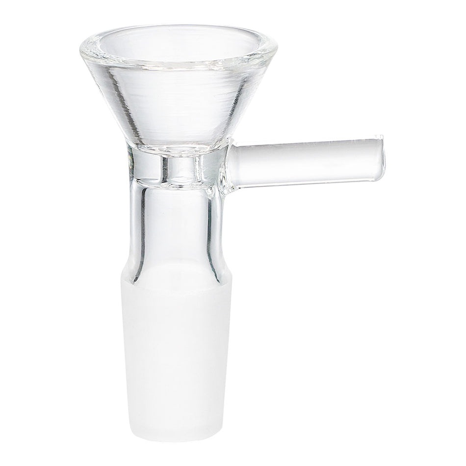 (BOWL) 14MM GOG BOWL STEM - CLEAR W/ HANDLE