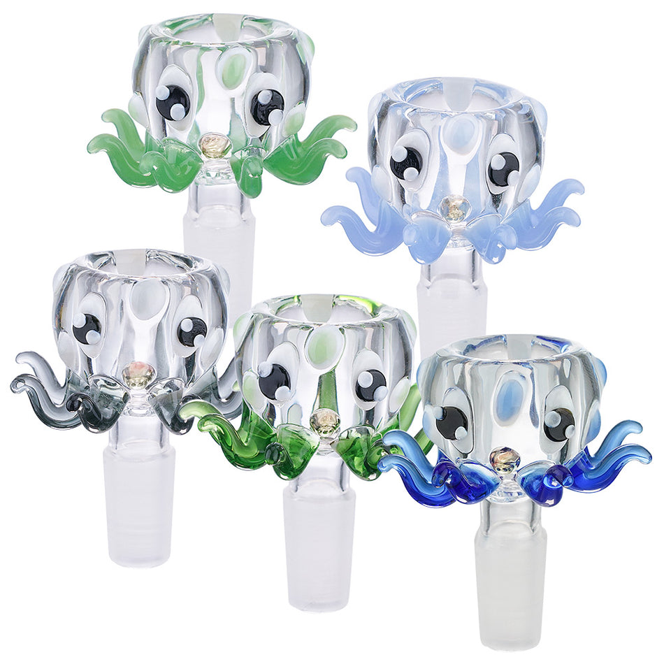 (BOWL) 14mm BIG BOWL OCTOPUS - BLUE