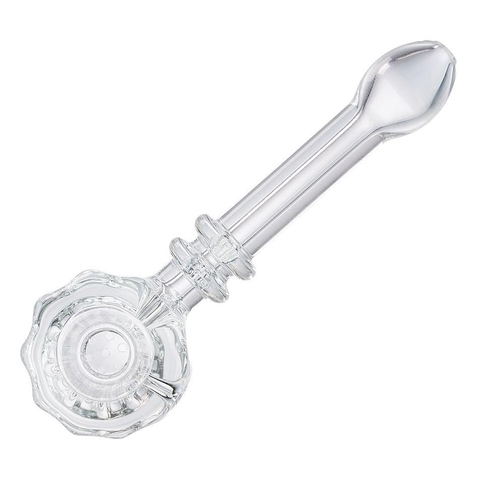 (HAMMER) 5.25" H.E GLASS "FORGE" - CLEAR