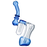 (BUBBLER) 6" DOUBLE CHAMBER SPIRAL - BLUE