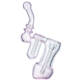 (BUBBLER) 6" DOUBLE CHAMBER SPIRAL - PINK