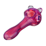 (HAND PIPE) 3.75" COLOR SILVER FUME