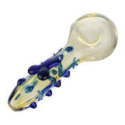 (HAND PIPE ) 4.7" FROG ON THE PIPE - BLUE