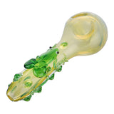 (HAND PIPE ) 4.7" FROG ON THE PIPE - JADE GREEN