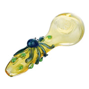 (HAND PIPE ) 4.5" OCTOPUS ON HANDLE - BLUE