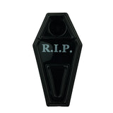 (HAND PIPE ) 3.5" R.I.P COFFIN - BLACK