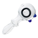 (HAND PIPE) 4" SPOON PIPE WITH BUILT IN SCREEN - BLACK