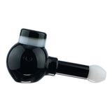 (HAND PIPE) 4.5" TWO TONE BUILT IN SCREEN - BLACK WHITE