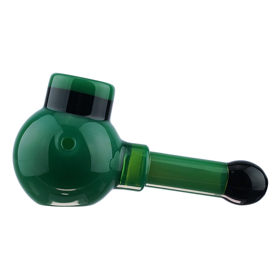 (HAND PIPE) 4.5" TWO TONE BUILT IN SCREEN - BLACK GREEN
