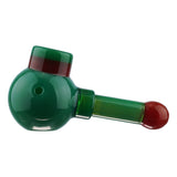 (HAND PIPE) 4.5" TWO TONE BUILT IN SCREEN - BLACK RED