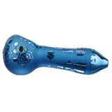 (HAND PIPE ) 3.5" SHINNY DESIGN - BLUE