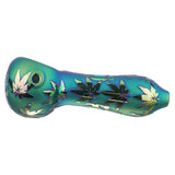 (HAND PIPE ) 3.5" SHINNY DESIGN - TEAL