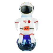 (HAND PIPE ) 4.25" ASTRONAUT ON THE BOWL - BLUE WHITE