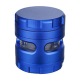 (GRINDER) 2.5" WINDOW WITH FINGER GRIP - BLUE