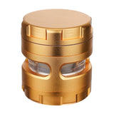 (GRINDER) 2.5" WINDOW WITH FINGER GRIP - GOLD