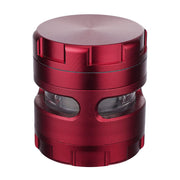 (GRINDER) 2.5" WINDOW WITH FINGER GRIP - RED