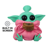 (RIG) 5" SILICONE YODA - PINK