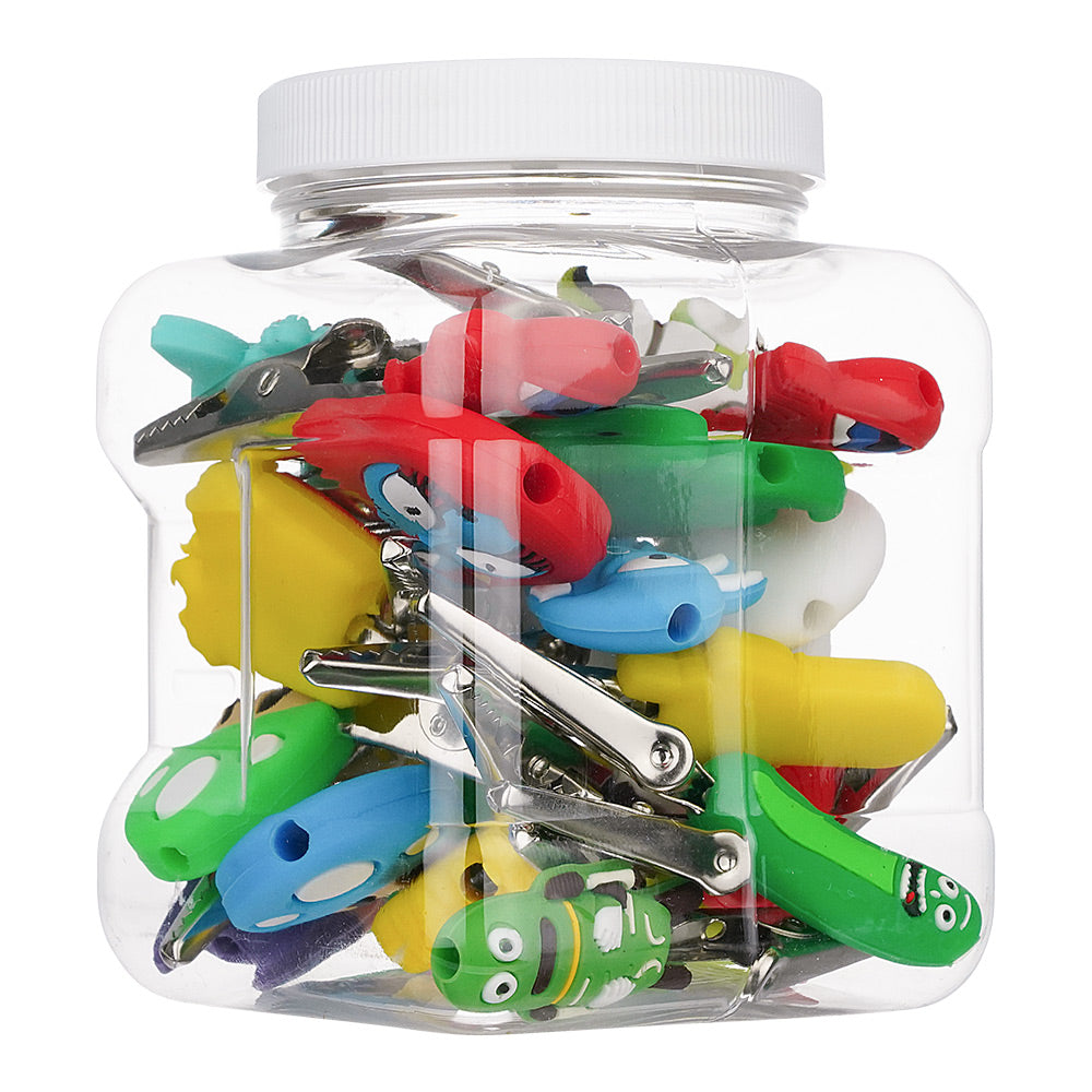 (CLIP) ROACH CLIPS PINCES JAR - ASSORTED DESIGN – Hibro Wholesale