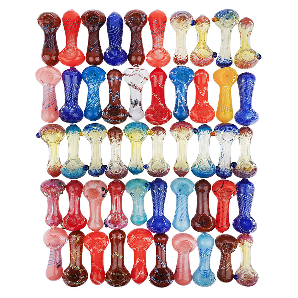 (BULKIES) ASSORTED SPOON PIPES 50CT - SMALL