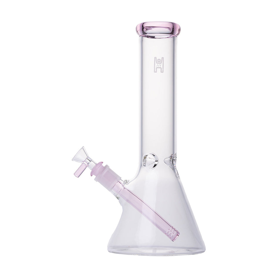 (WATER PIPE) 12" HUMAN GRADE BEAKER - PINK