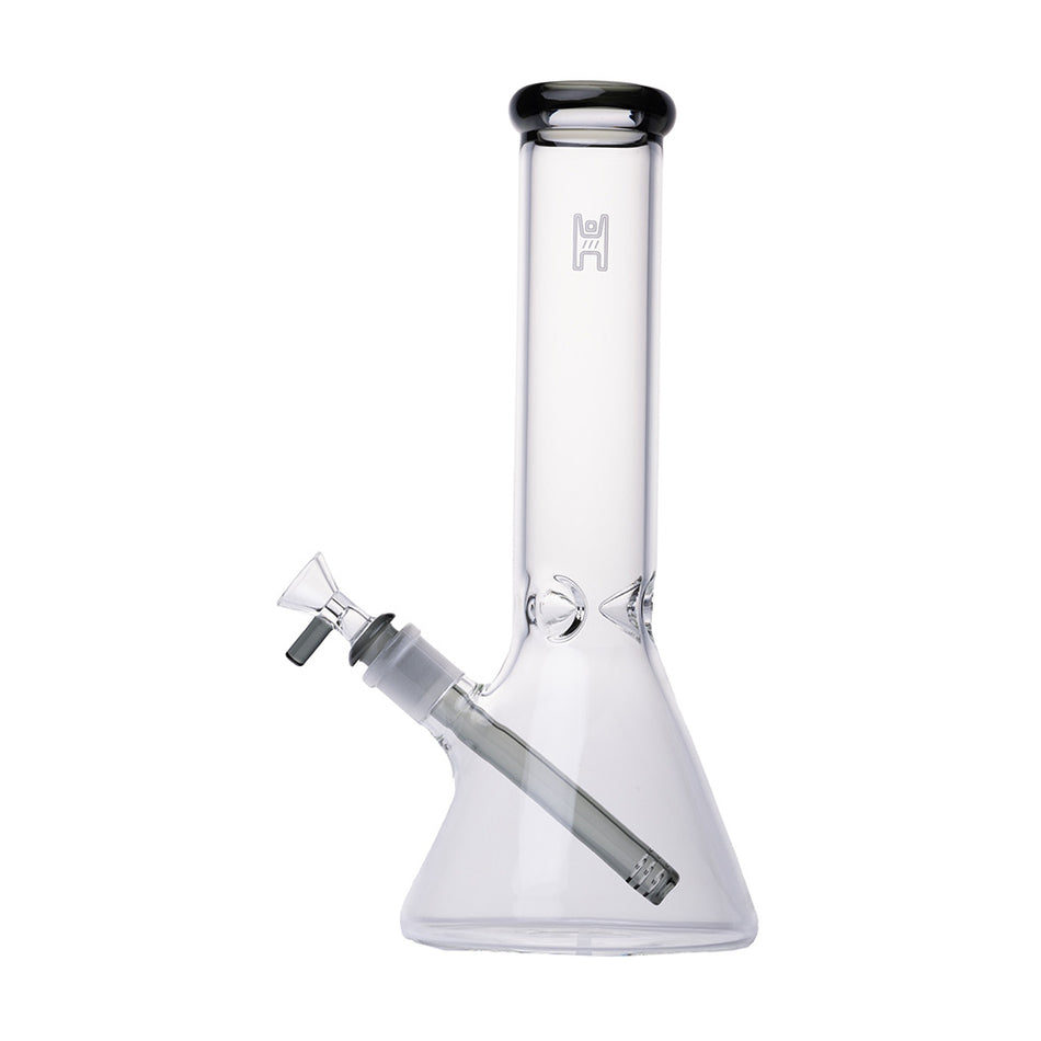 (WATER PIPE) 12" HUMAN GRADE BEAKER - SMOKE