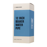 (WATER PIPE) 12" HUMAN GRADE BEAKER - CLEAR