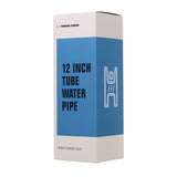 (WATER PIPE) 12" HUMAN GRADE TUBE - CLEAR