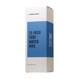 (WATER PIPE) 15" HUMAN GRADE TUBE - CLEAR