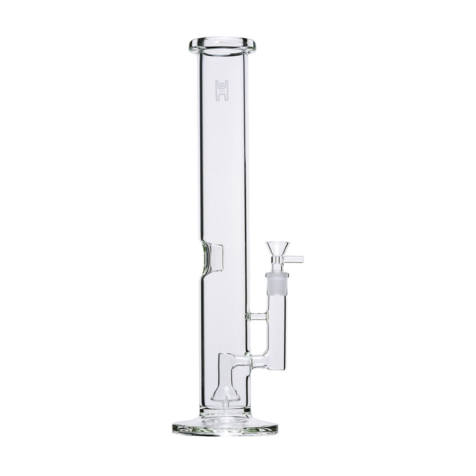 (WATER PIPE) 15" HUMAN GRADE TUBE - CLEAR