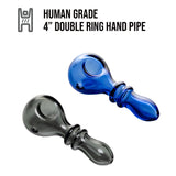 (HAND PIPE) 4" HUMAN GRADE DOUBLE RING