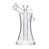 (WATER PIPE) 6" HUMAN GRADE HOURGLASS SIDECAR - CLEAR
