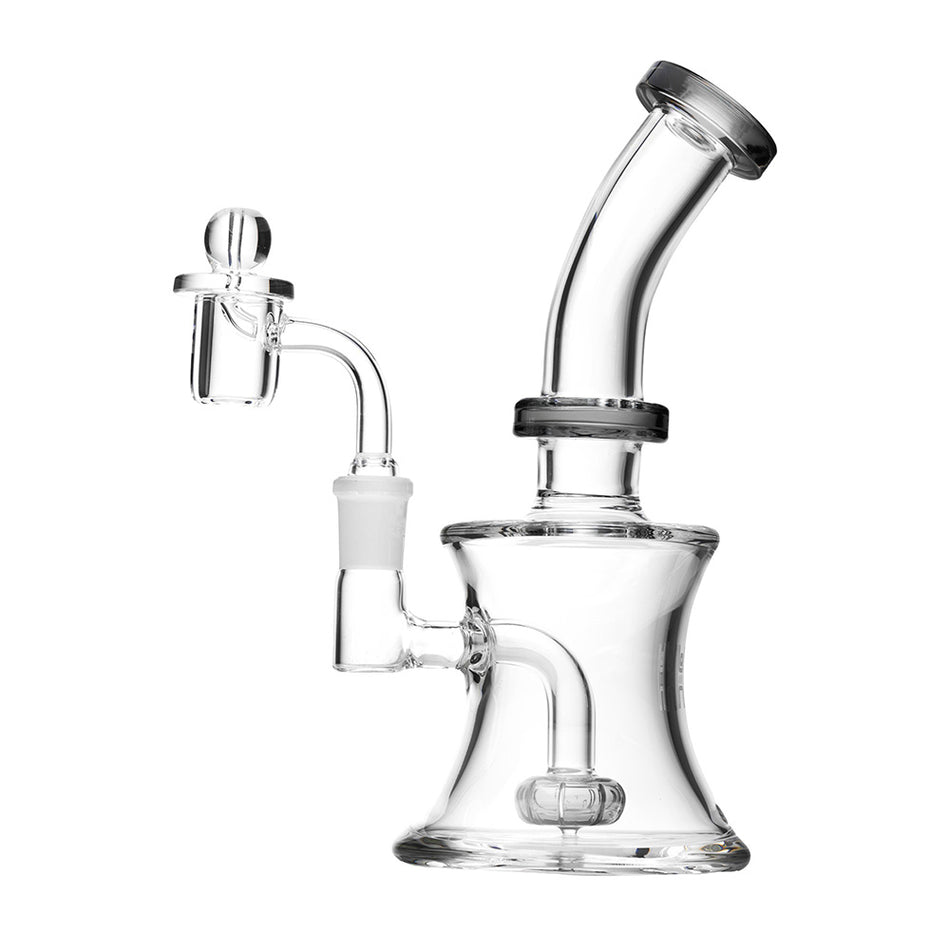 (RIG) 8" HUMAN GRADE OIL CAN - SMOKE