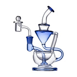 (RECYCLER) 8" HUMAN GRADE "1A" - LIGHT BLUE