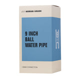 (WATER PIPE) 9" HUMAN GRADE BALL - CLEAR