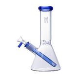 (WATER PIPE) 9" HUMAN GRADE BEAKER - BLUE