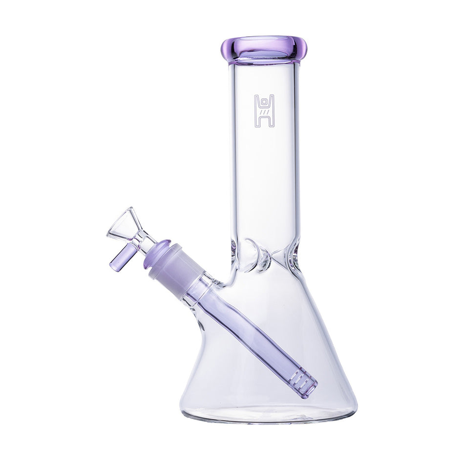 (WATER PIPE) 9" HUMAN GRADE BEAKER - LAVENDER