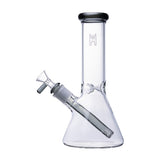 (WATER PIPE) 9" HUMAN GRADE BEAKER - SMOKE