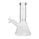 (WATER PIPE) 9" HUMAN GRADE BEAKER - CLEAR
