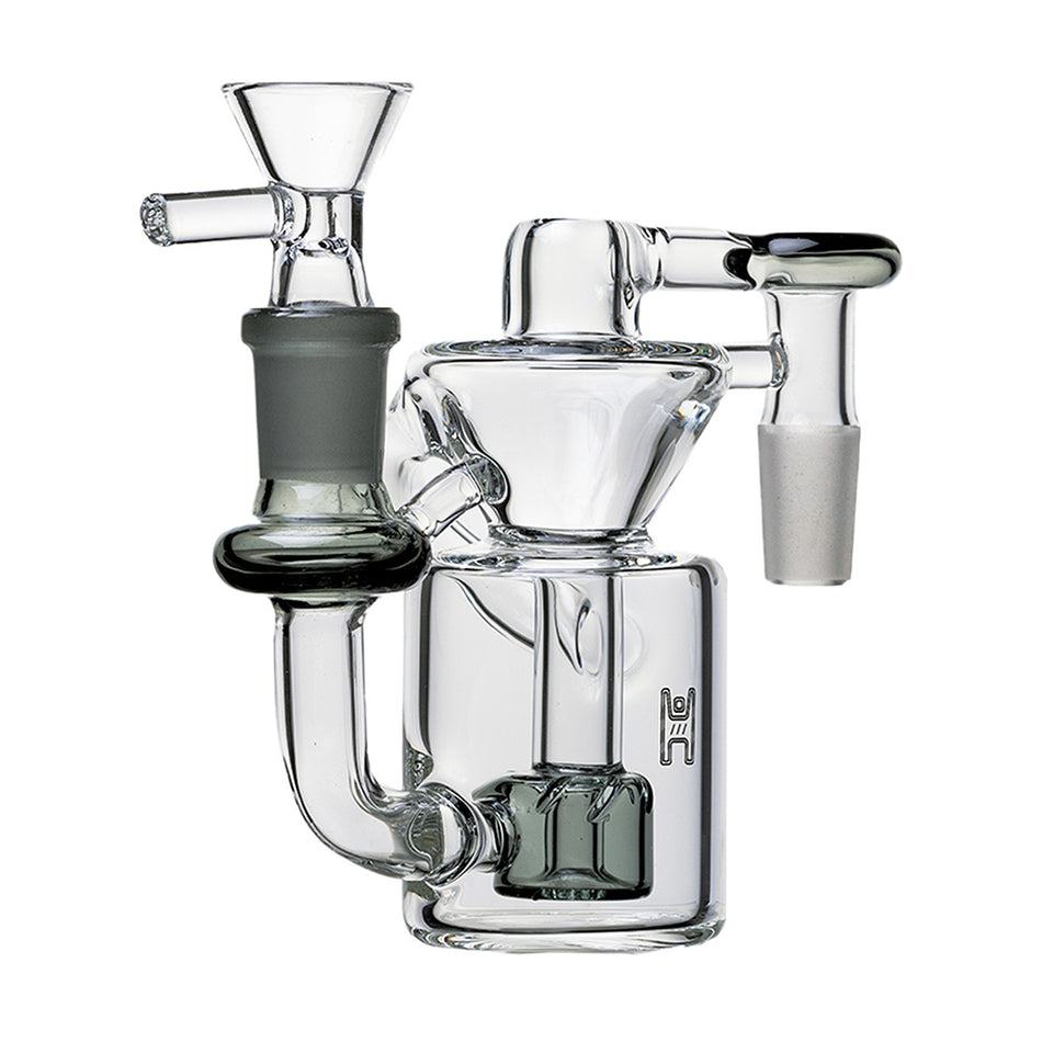 (ASH CATCHER) 4" HUMAN GRADE THE RECYCLER 45° - CLEAR