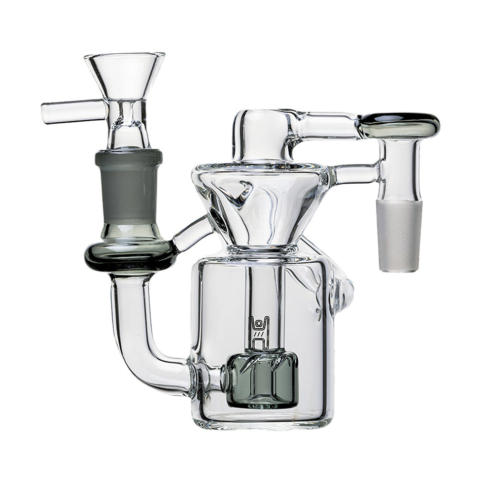 (ASH CATCHER) 4" HUMAN GRADE THE RECYCLER 45° - CLEAR