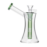 (WATER PIPE) 6" HUMAN GRADE HOURGLASS SIDECAR - GREEN