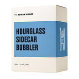 (WATER PIPE) 6" HUMAN GRADE HOURGLASS SIDECAR - BLUE