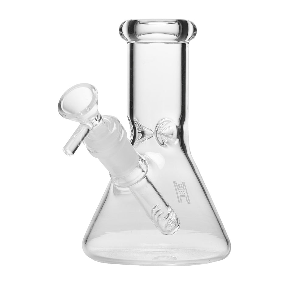 (WATER PIPE) 6" HUMAN GRADE BEAKER - CLEAR